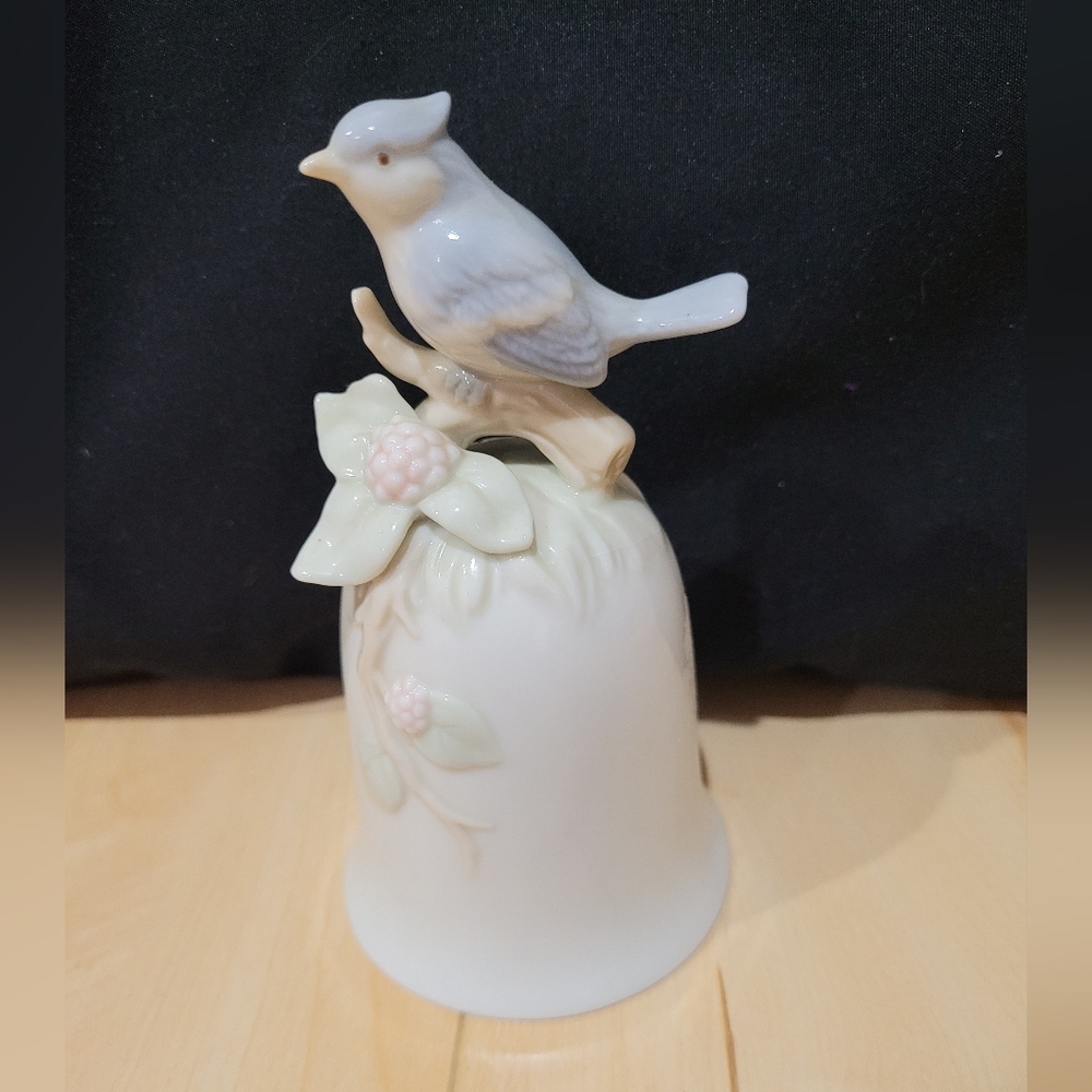 Giftcraft Vintage Porcelain Bird Figurine Decorative Bell